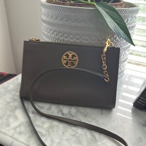 Tory Burch Taupe Crossbody Bag